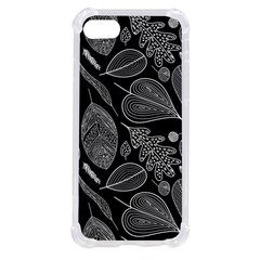 Leaves Flora Black White Nature Iphone Se by Maspions