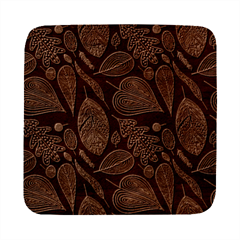 Leaves Flora Black White Nature Square Wood Guitar Pick Holder Case And Picks Set by Maspions