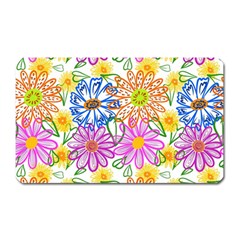 Bloom Flora Pattern Printing Magnet (rectangular)