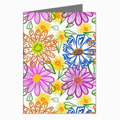 Bloom Flora Pattern Printing Greeting Cards (pkg Of 8)