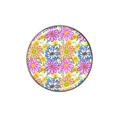 Bloom Flora Pattern Printing Hat Clip Ball Marker