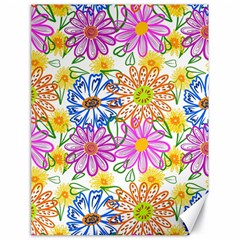 Bloom Flora Pattern Printing Canvas 18  X 24 