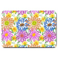 Bloom Flora Pattern Printing Large Doormat