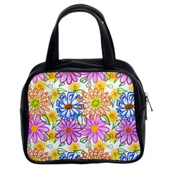 Bloom Flora Pattern Printing Classic Handbag (two Sides)