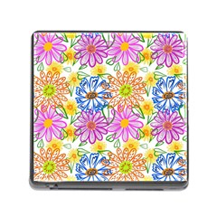 Bloom Flora Pattern Printing Memory Card Reader (square 5 Slot)