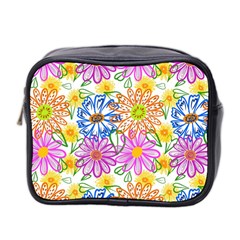 Bloom Flora Pattern Printing Mini Toiletries Bag (two Sides)