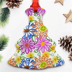 Bloom Flora Pattern Printing Ornament (christmas Tree) 