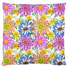 Bloom Flora Pattern Printing Large Cushion Case (one Side)