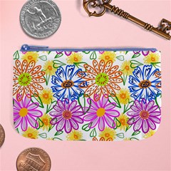 Bloom Flora Pattern Printing Large Coin Purse