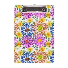 Bloom Flora Pattern Printing A5 Acrylic Clipboard by Maspions