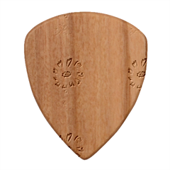 Bloom Flora Pattern Printing Wood Guitar Pick (set Of 10)