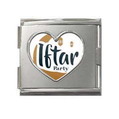 Iftar-party-t-w-01 Mega Link Heart Italian Charm (18mm)