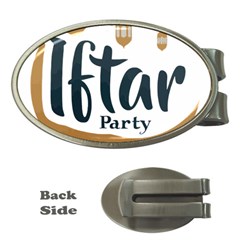 Iftar-party-t-w-01 Money Clips (oval) 