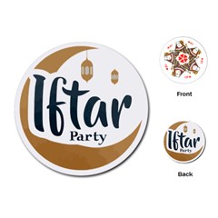 Iftar-party-t-w-01 Playing Cards Single Design (round)