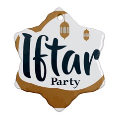 Iftar-party-t-w-01 Ornament (snowflake)