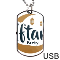 Iftar-party-t-w-01 Dog Tag Usb Flash (one Side) by fahimaziz2