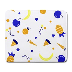 Pattern-fruit-apples-green Large Mousepad by Maspions