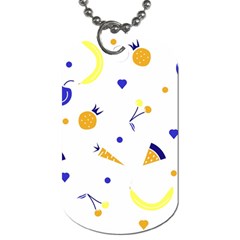 Pattern-fruit-apples-green Dog Tag (one Side)