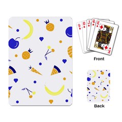 Pattern-fruit-apples-green Playing Cards Single Design (rectangle)