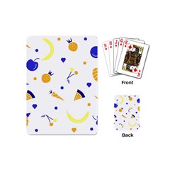 Pattern-fruit-apples-green Playing Cards Single Design (mini)