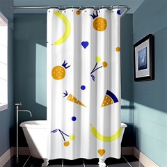 Pattern-fruit-apples-green Shower Curtain 36  X 72  (stall) 