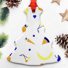 Pattern-fruit-apples-green Ornament (christmas Tree) 