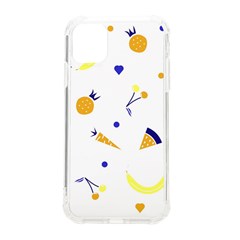 Pattern-fruit-apples-green Iphone 11 Tpu Uv Print Case