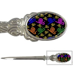 Pattern-repetition-snail-blue Letter Opener