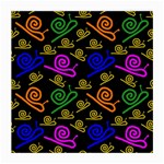 Pattern-repetition-snail-blue Medium Glasses Cloth (2 Sides) Back