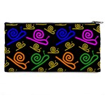 Pattern-repetition-snail-blue Pencil Case Back