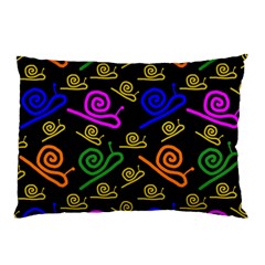 Pattern-repetition-snail-blue Pillow Case (two Sides) by Maspions