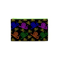 Pattern-repetition-snail-blue Cosmetic Bag (xs) by Maspions