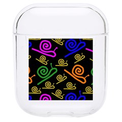 Pattern-repetition-snail-blue Hard Pc Airpods 1/2 Case