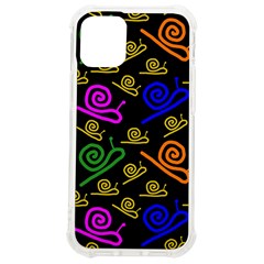 Pattern-repetition-snail-blue Iphone 12 Mini Tpu Uv Print Case	