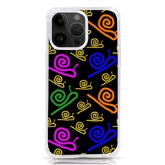 Pattern-repetition-snail-blue Iphone 14 Pro Max Tpu Uv Print Case