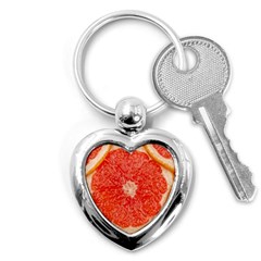 Grapefruit-fruit-background-food Key Chain (heart)