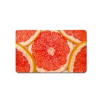 Grapefruit-fruit-background-food Magnet (Name Card) Front