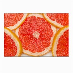 Grapefruit-fruit-background-food Postcards 5  X 7  (pkg Of 10) by Maspions