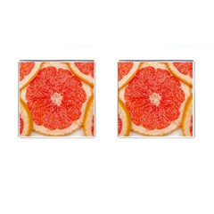 Grapefruit-fruit-background-food Cufflinks (square) by Maspions