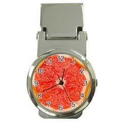 Grapefruit-fruit-background-food Money Clip Watches