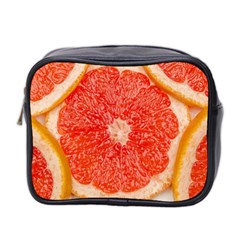 Grapefruit-fruit-background-food Mini Toiletries Bag (two Sides)