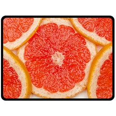 Grapefruit-fruit-background-food Two Sides Fleece Blanket (large)