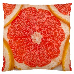 Grapefruit-fruit-background-food Standard Premium Plush Fleece Cushion Case (two Sides) by Maspions