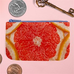 Grapefruit-fruit-background-food Large Coin Purse