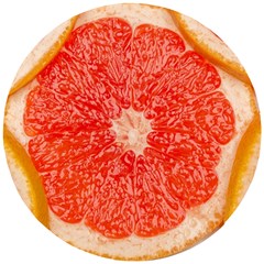 Grapefruit-fruit-background-food Wooden Puzzle Round