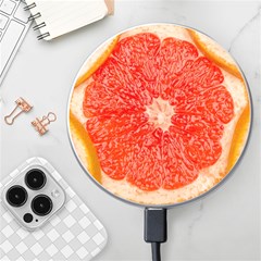 Grapefruit-fruit-background-food Wireless Fast Charger(white) by Maspions