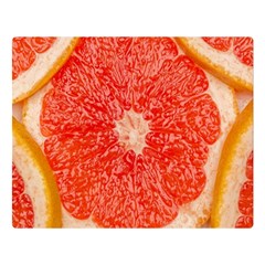 Grapefruit-fruit-background-food Premium Plush Fleece Blanket (large) by Maspions