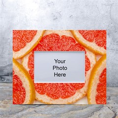 Grapefruit-fruit-background-food White Tabletop Photo Frame 4 x6  by Maspions