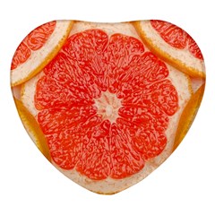 Grapefruit-fruit-background-food Heart Glass Fridge Magnet (4 Pack) by Maspions