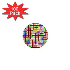 Pattern-repetition-bars-colors 1  Mini Magnets (100 Pack) 